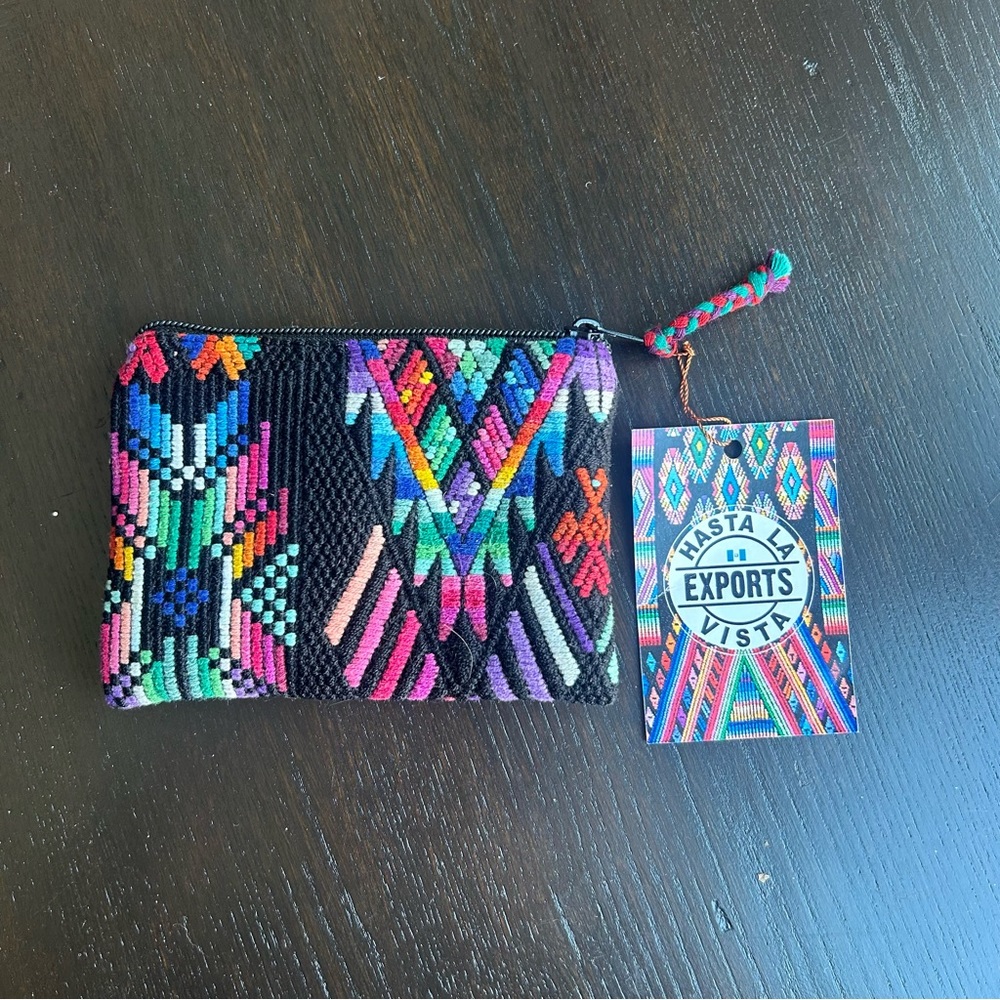 NWT ARTISAN HANDMADE SMALL COIN WALLET BY HASTA LA VISTA EXPORTS
